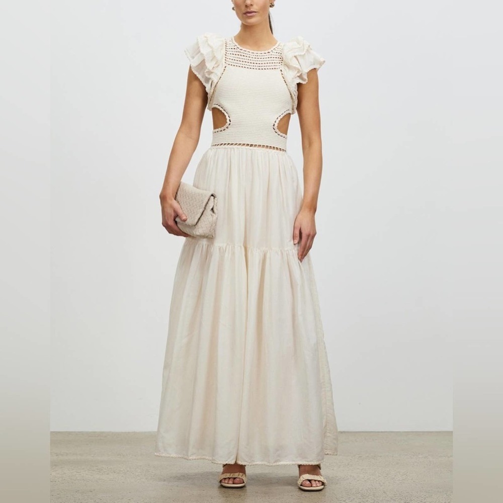 MAGALI PASCAL $595 Retail Lottie Maxi Dress